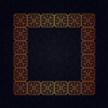 Art Deco kenarlık çerçevesi