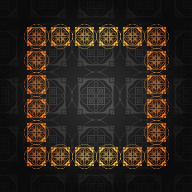 Art Deco kenarlık çerçevesi