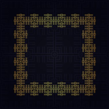 Art Deco kenarlık çerçevesi