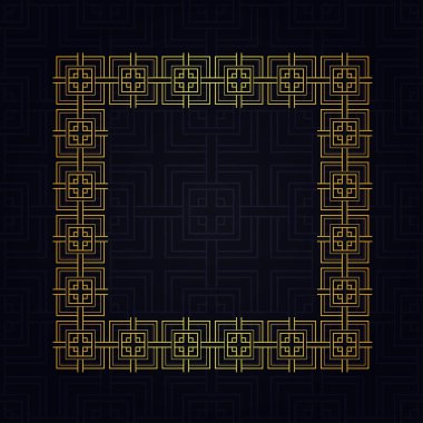 Art Deco kenarlık çerçevesi