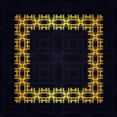 Art Deco kenarlık çerçevesi