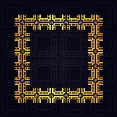 Art Deco kenarlık çerçevesi