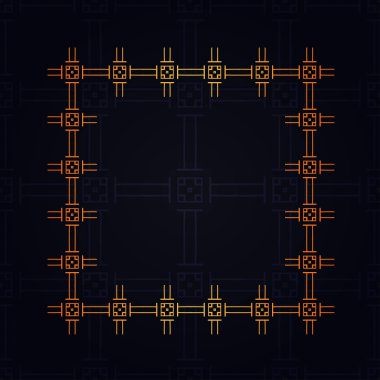 Art Deco kenarlık çerçevesi