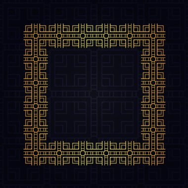 Art Deco kenarlık çerçevesi