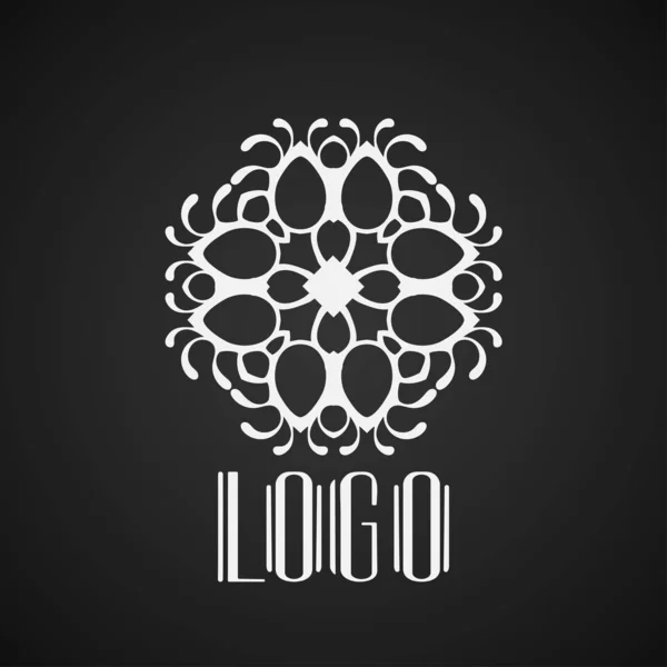 Wektor geometryczny nowoczesny styl art deco dekoracja logo — Wektor stockowy