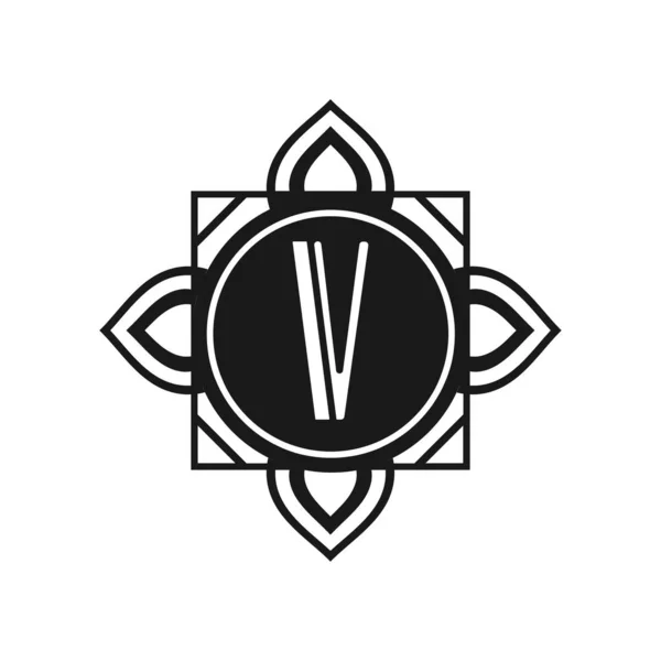 Art Deco modern monogram — Stock vektor