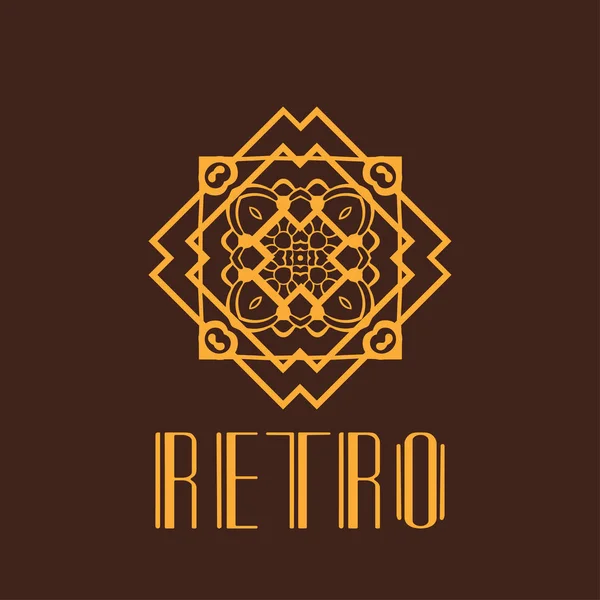 Logo art déco moderne — Image vectorielle