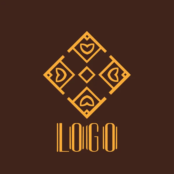 Современный логотип Art Deco — стоковый вектор