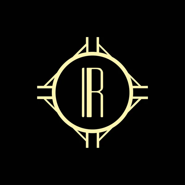 Art Deco modern monogram — Stock vektor