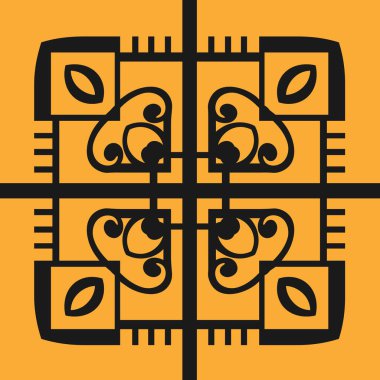 Arap stilinde soyut desen. Dikişsiz vektör arka planı. Grafik modern art deco desen