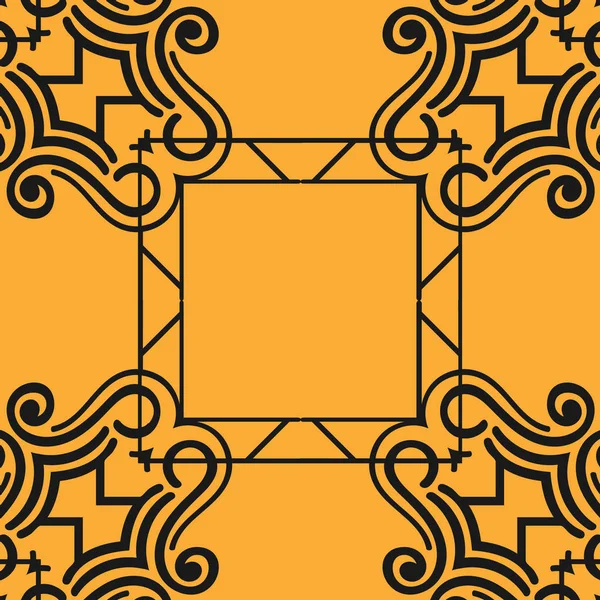 Patrón abstracto en estilo árabe. Fondo de vector sin fisuras. Patrón de art deco moderno gráfico — Vector de stock