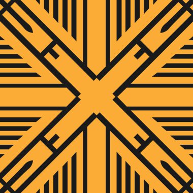 Vektör modern desen döşer. Soyut sanat deco sorunsuz tek renkli arka plan