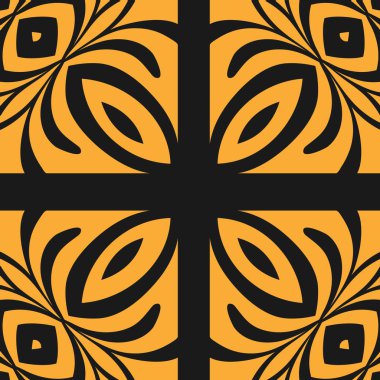 Vektör modern desen döşer. Soyut sanat deco sorunsuz tek renkli arka plan