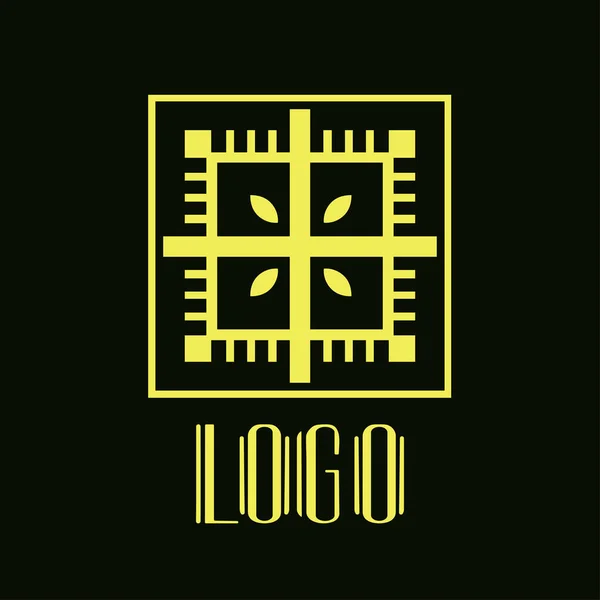 Plantilla de logotipo de art deco moderno retro ornamental vintage para diseño — Vector de stock