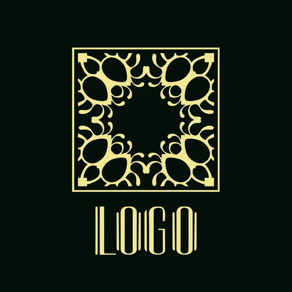Vektoros geometriai modern Art Deco stílus logo dekoráció — Stock Vector