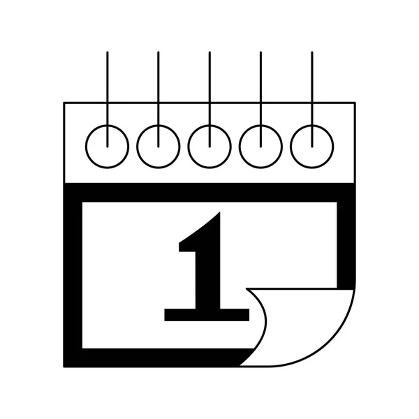 Data, símbolo de vetor de ícone de calendário para design —  Vetores de Stock