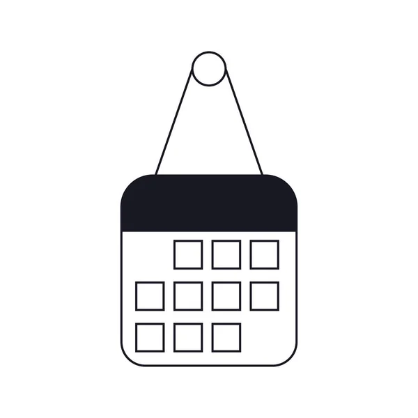 Fecha, símbolo de vector de icono de calendario para el diseño — Vector de stock