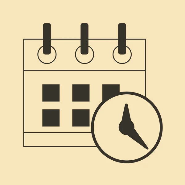 Date, calendar icon vector symbol for design — Stock Vector