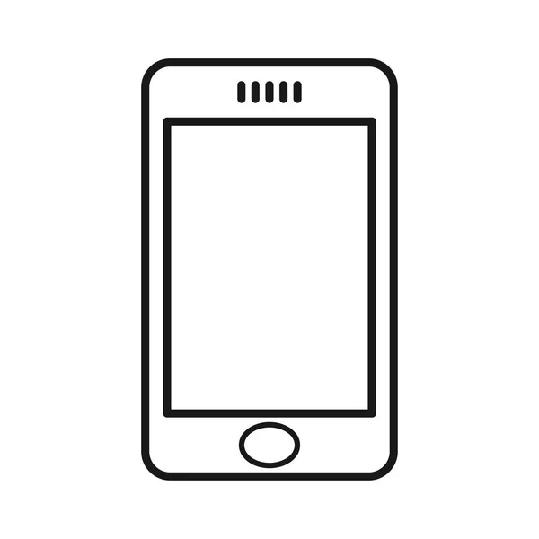 Smartphone und Handy-Ikone. elegantes Design mit dünnen Linien. — Stockvektor