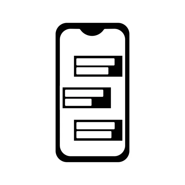 Telefone celular com tela em branco em estilo plano - ilustração do vetor de estoque . —  Vetores de Stock