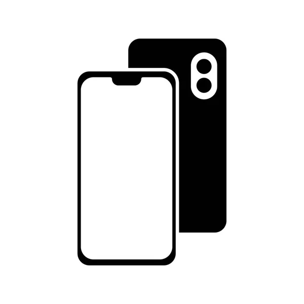 Icône smartphone. Flat Icon Téléphone portable, Téléphone portable — Image vectorielle