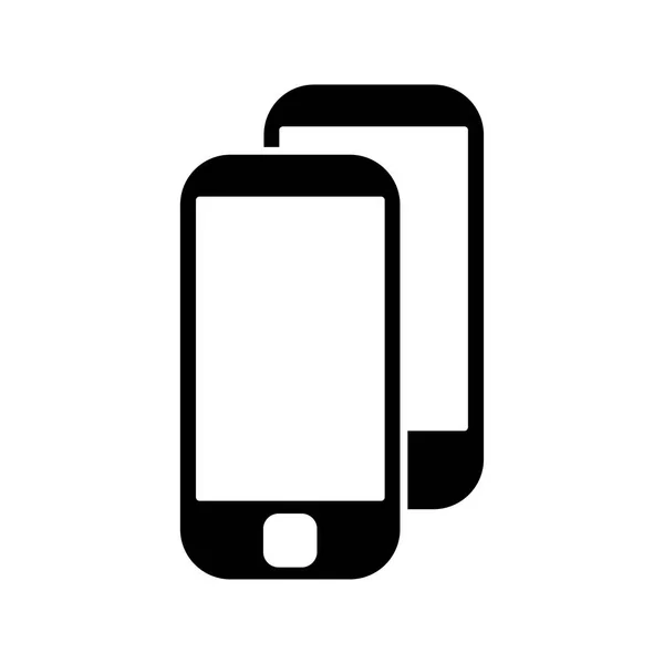 Smartphone-Symbol. Flache Ikone Mobiltelefon, Handy — Stockvektor