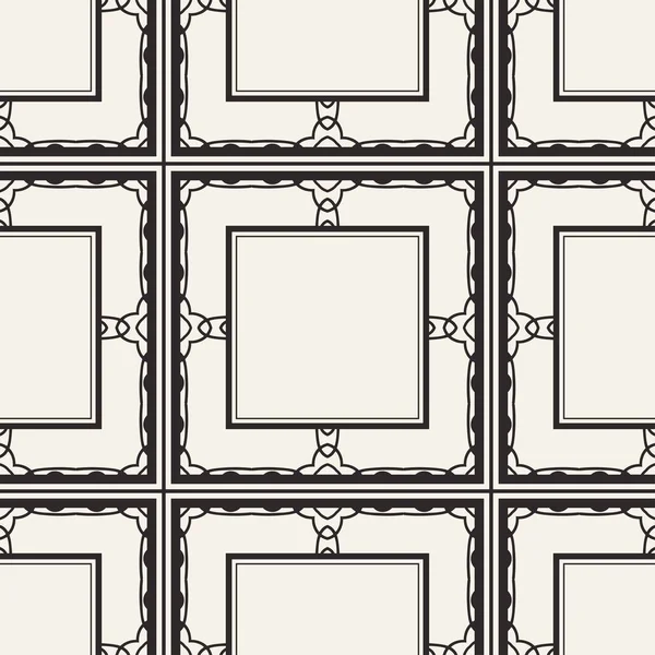 Bezszwowy wzór geometryczny. Wektor streszczenie klasyczny nowoczesny art deco tło w czarno-białym kolorze — Wektor stockowy