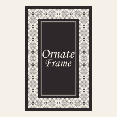 Süs elemanları, kaligrafi swirls ve süsleme ile Vintage süslü sınır çerçevesi. Retro davetiyeler ve Kraliyet sertifikaları için kullanılabilir.