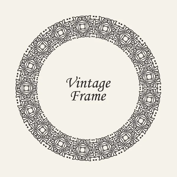 Vintage round frame Stock Vector by ©antonshpak 36976481
