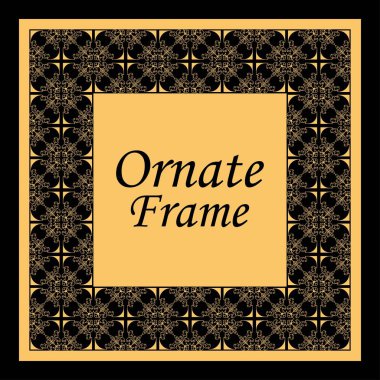 Dekoratif klasik modern sanat deco çerçeve ve kenar