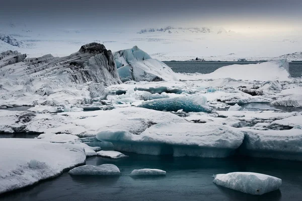 Jokulsarlon 冰河泻湖 冰岛的冰山 — 图库照片