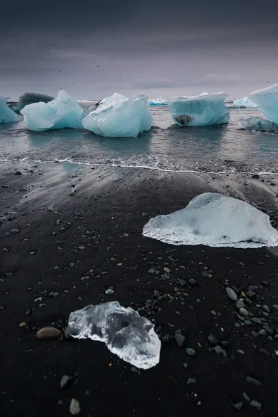 Icebergs Dans Lagune Glaciaire Jokulsarlon Islande — Photo