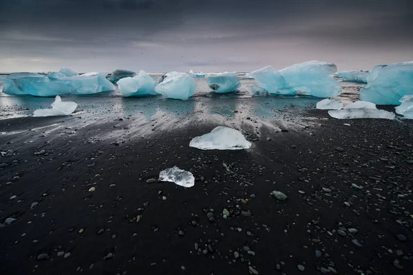 Icebergs Jokulsarlon Glacial Lagoon Iceland — Stock Photo, Image