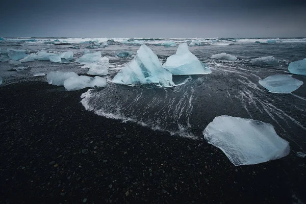 手配氷河湖 アイスランドの氷山 — ストック写真