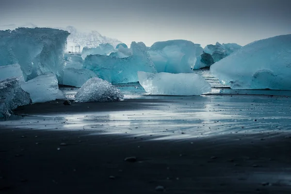 Icebergs Jokulsarlon Glacial Lagoon Iceland — Stock Photo, Image