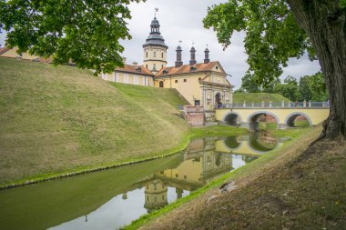 Nesvezh kale Sarayı ve kale karmaşık mimari anıt Beyaz Rusya 16-18 yüzyıl