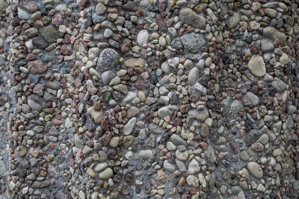 Texture Small Stones Cement Mortar Wall — Stock Photo, Image