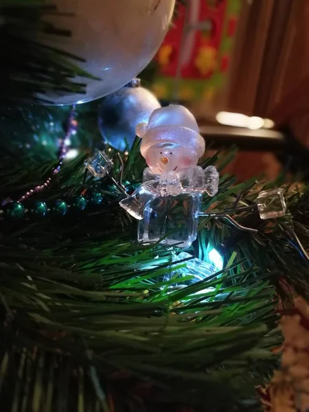 Dekorace Vánoční Oslavu Dovolenou Doma Ornament Detail Lidé Selektivní Zaměřit — Stock fotografie