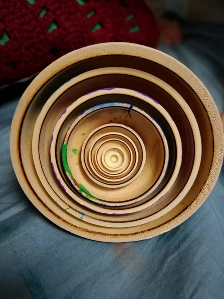 Spirale Close Drinnen Stillleben Form Wirbeln Keine Menschen Tisch Kreis — Stockfoto