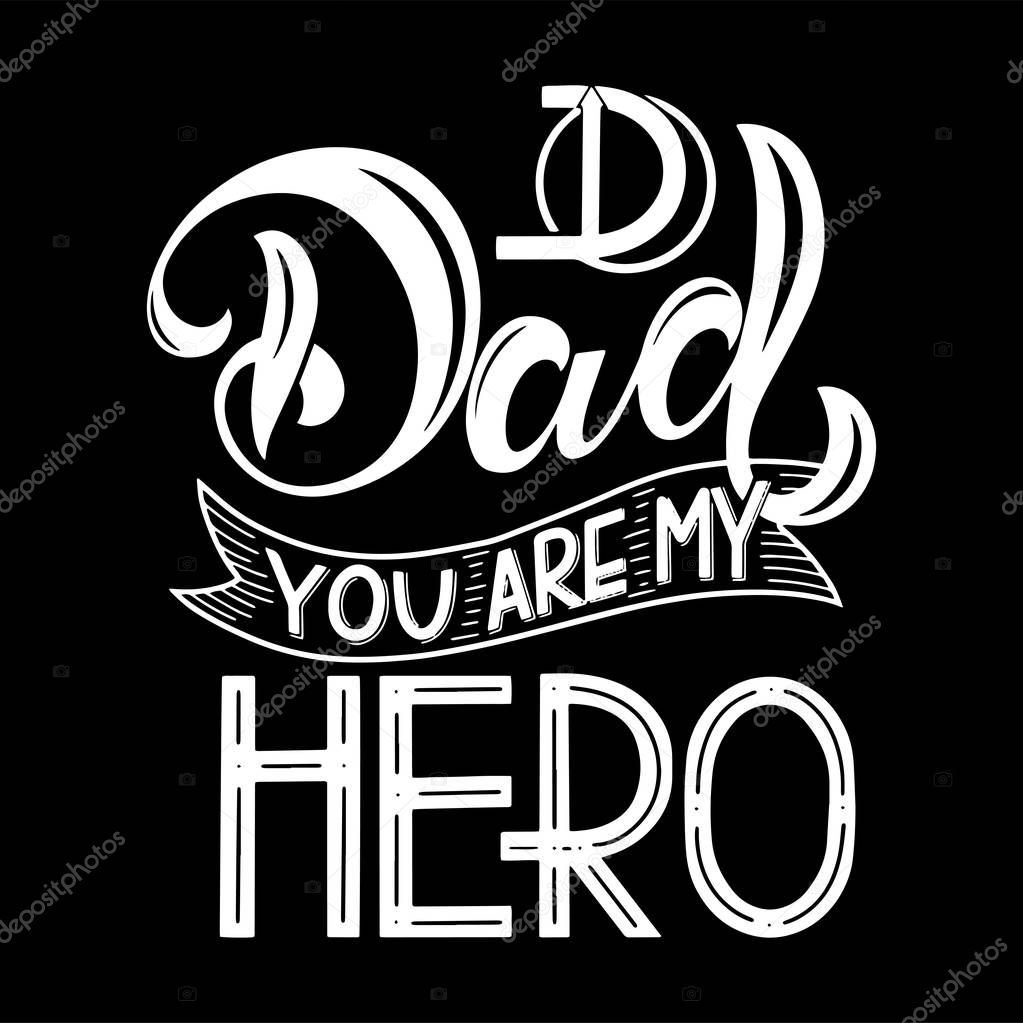 Happy Father Day lettering