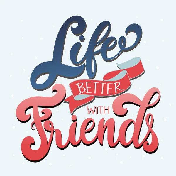 Dostluk gün elle çizilmiş yazı