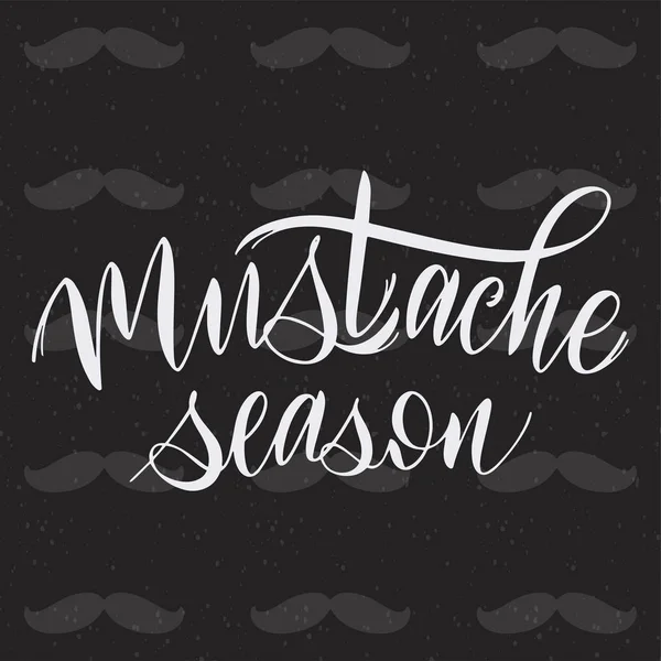 Movember pharses. Promotie en motivatie citaten. Belettering van typografie — Stockvector