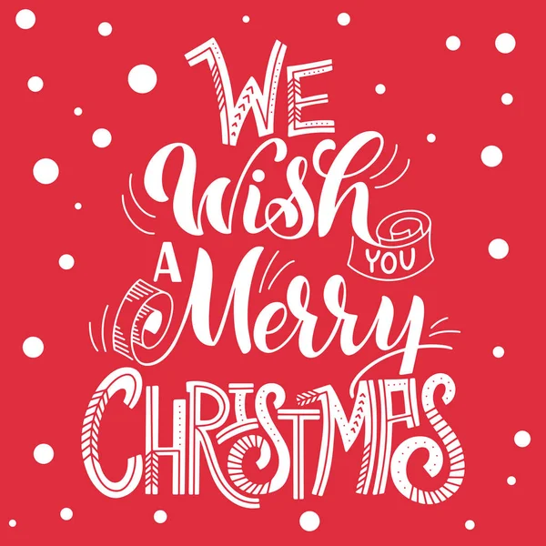 We wish you a Merry Christmas. — Stock Vector