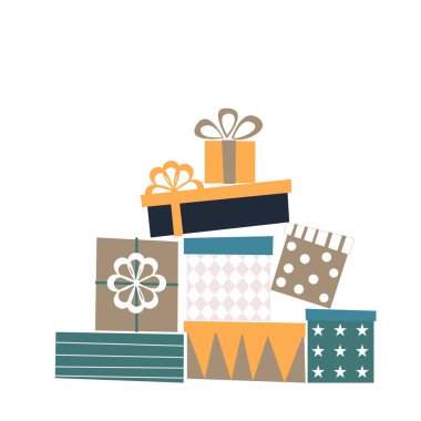 hediye kutuları kümesi