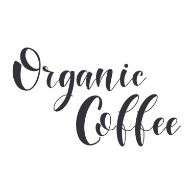 Kahve tırnak yazı kümesi.