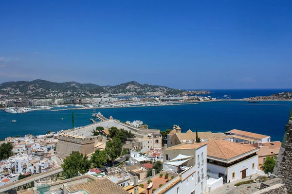 Vista Castelo Porto Eivissa — Fotografia de Stock