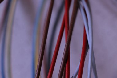 farklı renk cabels yakın çekim