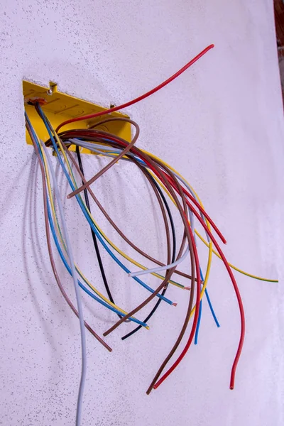 Toutes Sortes Câbles Colorés — Photo