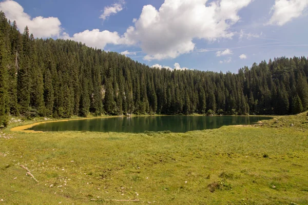 Colore Verde Lago Montagna — Foto Stock