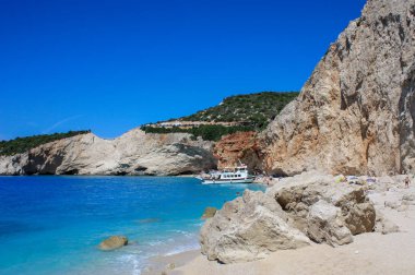 rock at Porto Katsiki beach on Lefkada island